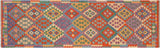 Contemporary Turkish Kilim Glory Hand-Woven Wool Runner-2'11'' x 9'9''