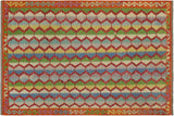 Modern Turkish Kilim Dean Hand-Woven Wool Rug - 5'9'' x 7'8''