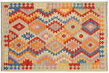 Retro Turkish Kilim Douglas Hand-Woven Wool Rug - 4'2'' x 6'0''