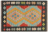 Retro Turkish Kilim Belinda Hand-Woven Wool Rug - 2'3'' x 3'2''