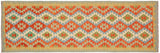 Rustic Turkish Kilim Sidney Hand-Woven Wool Runner - 2'7'' x 9'8''