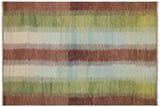 Contemporary Turkish Kilim Tristian Hand-Woven Wool Rug-8'2'' x 11'4''