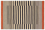 Contemporary Turkish Kilim Brock Hand-Woven Wool Rug - 5'7'' x 8'0''