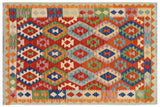 Southwestern Turkish Kilim Alia Hand-Woven Wool Rug - 5'2'' x 6'7''