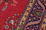 handmade Traditional Tabriz Red Blue Hand Knotted RECTANGLE 100% Wool Pile area rug 10x13