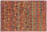 Modern Balochi Tiana Hand Knotted Wool Rug - 3'5'' x 4'11''