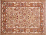 handmade Traditional Kafkaz Tan Brown Hand Knotted RECTANGLE 100% WOOL area rug 6  x 9 