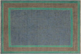 A10468, 710"x 9 9",Over Dyed                     ,8x10,Blue,GRAY,Hand-knotted                  ,Pakistan   ,100% Wool  ,Rectangle  ,652671192005