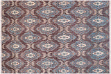 handmade Transitional Kafkaz Chobi Ziegler Drk. Gray Blue Hand Knotted RECTANGLE 100% WOOL area rug 6 x 9