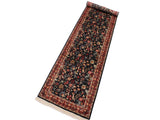 handmade Traditional Basarabian Black Red Hand Knotted RUNNER 100% WOOL area rug 3x12