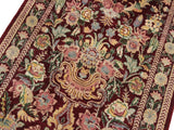 handmade Traditional William Red Lt. Gold Hand Knotted RUNNER 100% WOOL area rug 3x10