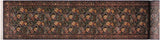 Pak Persian Francesc Black/Red Wool Runner - 2'7'' x 14'3''