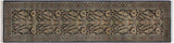 Kashan Pak Persian Twila Black/Gray Wool Runner - 2'7'' x 10'3''