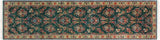 Abusson Pak Persian Vonda Green/Beige Wool Runner - 2'8'' x 10'0''