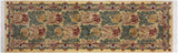 Tulip Pak Persian Beverley Beige/Gold Wool Runner - 2'7'' x 8'2''