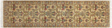 Farhad Pak Persian Terra Beige/Gold Wool Runner - 2'8'' x 10'1''