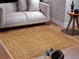 handmade Transitional Kafkaz Chobi Ziegler Lt. Tan Brown Hand Knotted RECTANGLE 100% WOOL area rug 4 x 6