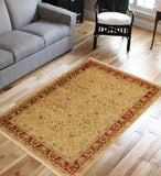 handmade Transitional Kafkaz Chobi Ziegler Tan Rust Hand Knotted RECTANGLE 100% WOOL area rug 4 x 6