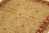 handmade Transitional Kafkaz Chobi Ziegler Tan Rust Hand Knotted RECTANGLE 100% WOOL area rug 4 x 6