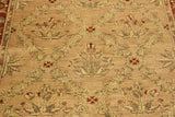 handmade Transitional Kafkaz Chobi Ziegler Tan Rust Hand Knotted RECTANGLE 100% WOOL area rug 4 x 6