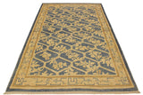 handmade Transitional Kafkaz Chobi Ziegler Lt. Blue Tan Hand Knotted RECTANGLE 100% WOOL area rug 4 x 6