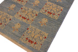 handmade Transitional Kafkaz Chobi Ziegler Lt. Blue Lt. Blue Hand Knotted RECTANGLE 100% WOOL area rug 4 x 6