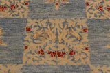 handmade Transitional Kafkaz Chobi Ziegler Lt. Blue Lt. Blue Hand Knotted RECTANGLE 100% WOOL area rug 4 x 6