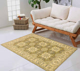 handmade Transitional Kafkaz Chobi Ziegler Lt. Green Ivory Hand Knotted RECTANGLE 100% WOOL area rug 4 x 6