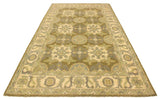 handmade Transitional Kafkaz Chobi Ziegler Lt. Green Ivory Hand Knotted RECTANGLE 100% WOOL area rug 4 x 6