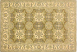 handmade Transitional Kafkaz Chobi Ziegler Lt. Green Ivory Hand Knotted RECTANGLE 100% WOOL area rug 4 x 6