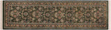 William Pak Persian Nikita Green/Gray Wool Runner - 2'7'' x 7'10''