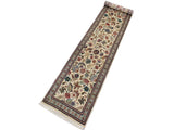 handmade Traditional Gulberg Beige Green Hand Knotted RUNNER 100% WOOL area rug 3x13