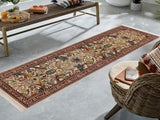 handmade Traditional Internation Beige Brown Hand Knotted RUNNER 100% WOOL area rug 3x10