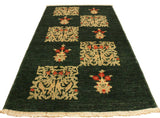 handmade Transitional Drake Green Rust Hand Knotted RECTANGLE 100% WOOL area rug 3 x 5