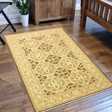 handmade Transitional Kafkaz Chobi Ziegler Brown Green Hand Knotted RECTANGLE 100% WOOL area rug 4 x 7