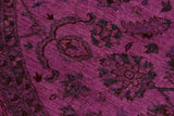 A02864, 7 8"x 8 1",Over Dyed                     ,8x8,Purple,RED,Hand-knotted                  ,Pakistan   ,100% Wool  ,Round      ,652671149283