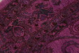 A02864, 7 8"x 8 1",Over Dyed                     ,8x8,Purple,RED,Hand-knotted                  ,Pakistan   ,100% Wool  ,Round      ,652671149283