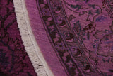 A02864, 7 8"x 8 1",Over Dyed                     ,8x8,Purple,RED,Hand-knotted                  ,Pakistan   ,100% Wool  ,Round      ,652671149283