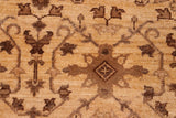 handmade Transitional Kafkaz Chobi Ziegler Beige Brown Hand Knotted RECTANGLE 100% WOOL area rug 6 x 9