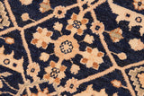 handmade Transitional Kafkaz Chobi Ziegler Blue Gold Hand Knotted RECTANGLE 100% WOOL area rug 6 x 9