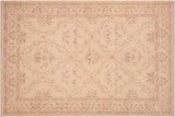 handmade Transitional Kafkaz Chobi Ziegler Beige Brown Hand Knotted RECTANGLE 100% WOOL area rug 6 x 9