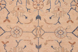 handmade Transitional Kafkaz Chobi Ziegler Tan Blue Hand Knotted RECTANGLE 100% WOOL area rug 6 x 9