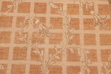 handmade Transitional Kafkaz Chobi Ziegler Rust Tan Hand Knotted RECTANGLE 100% WOOL area rug 6 x 9