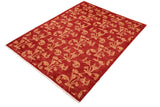 handmade Transitional Kafkaz Chobi Ziegler Red Gold Hand Knotted RECTANGLE 100% WOOL area rug 6 x 9