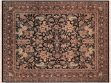 Nagi Pak Persian Steffani Black/Beige Wool Rug - 8'1'' x 10'4''