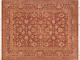 Pak Persian Jann Burgundy/Grey Wool Rug - 6'0'' x 9'4''