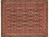 Paracha Pak Persian Alix Black/Rust Wool Rug - 5'11'' x 9'0''