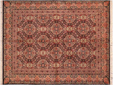 Paracha Pak Persian Shawnna Black/Rust Wool Rug - 6'0'' x 9'4''