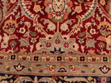 handmade Traditional Qaseem Bond Red Blue Hand Knotted RECTANGLE 100% WOOL area rug 6x9