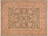 Pak Persian Maybell Green/Beige Wool Rug - 5'10'' x 9'0''